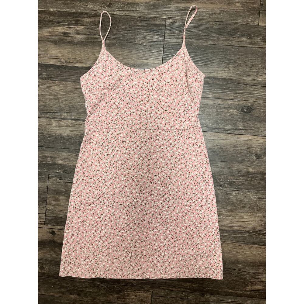 Brandy Melville Kyran Pink Floral Mini Dress Ditsy Coquette Y2K Cottagecore Soft - Picture 2 of 6